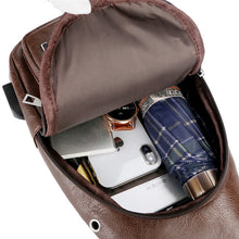 Indlæs billede til gallerivisning Crossbody taske med USB Port (Herre)
