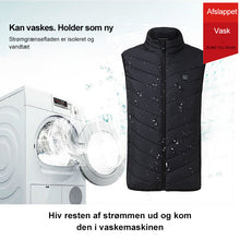 Indlæs billede til gallerivisning Hurtigtvarmende vest (8 varmelegemer)
