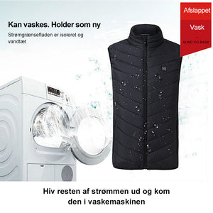 Hurtigtvarmende vest (8 varmelegemer)