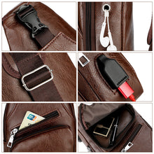 Indlæs billede til gallerivisning Crossbody taske med USB Port (Herre)
