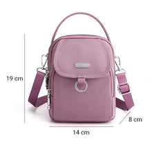 Indlæs billede til gallerivisning Letvægts vandtæt crossbodytaske med multilommer
