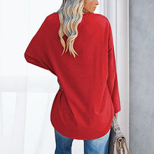 Indlæs billede til gallerivisning Drop Sleeve Bluse med V-udskæring
