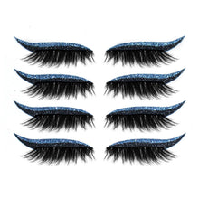Indlæs billede til gallerivisning Genanvendelige eyeliner og øjenvippeklistermærker (4 par)
