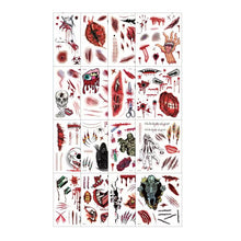 Indlæs billede til gallerivisning Tatoveringsklistermærker til uhyggelig halloweenfest
