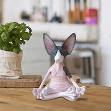 Indlæs billede til gallerivisning Sphynx kat yoga statue
