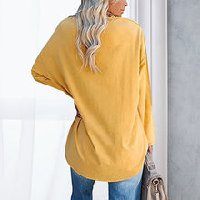 Indlæs billede til gallerivisning Drop Sleeve Bluse med V-udskæring
