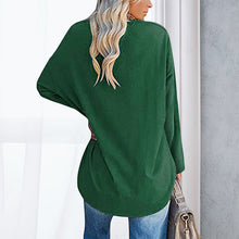 Indlæs billede til gallerivisning Drop Sleeve Bluse med V-udskæring
