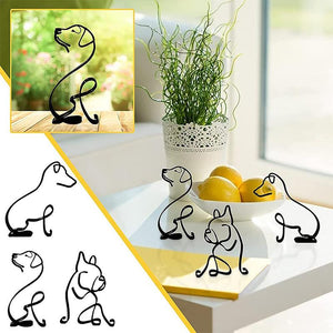 Hund minimalistisk kunstskulptur
