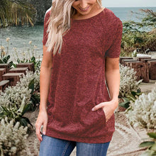 Indlæs billede til gallerivisning Rund hals med korte manchetter
