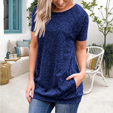 Indlæs billede til gallerivisning Rund hals med korte manchetter
