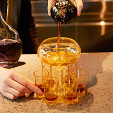 Indlæs billede til gallerivisning Dispenser og holder til 6 shotglas

