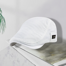 Indlæs billede til gallerivisning Mænds sommer Mesh Newsboy flad kasket
