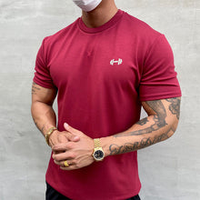 Indlæs billede til gallerivisning Strækbar sports T-shirt i bomuld
