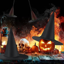 Indlæs billede til gallerivisning Halloweenfest kostumetilbehør med hængende heksehatte
