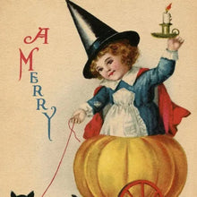 Indlæs billede til gallerivisning Vintage Halloween postkortsæt (24 stk)
