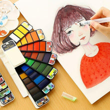 Indlæs billede til gallerivisning Solid Gouache-pigment palete - lad din kreativitet komme til udtryk!
