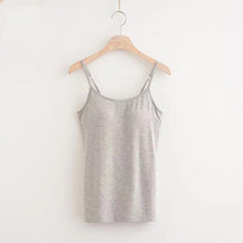 Indlæs billede til gallerivisning Løstsiddende tanktop med indbygget BH
