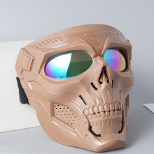 Indlæs billede til gallerivisning Ride/MC kraniemaske med briller
