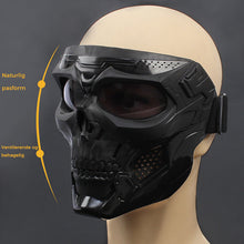 Indlæs billede til gallerivisning Ride/MC kraniemaske med briller
