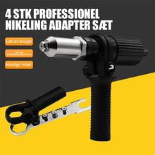 Indlæs billede til gallerivisning Professionelt adaptersæt til nittepistol 🛠 Med 4 stk forskellige bolthoveder
