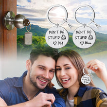 Indlæs billede til gallerivisning &quot;Don&#39;t Do Stupid 💩 &quot;Personlig Nøglering

