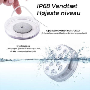 Dykbar LED pool lys