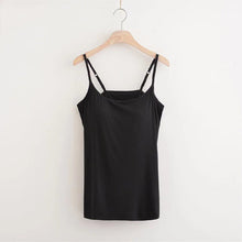 Indlæs billede til gallerivisning Løstsiddende tanktop med indbygget BH
