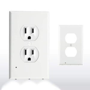 Hirundo Outlet vægplade med LED-natlys