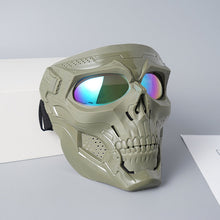Indlæs billede til gallerivisning Ride/MC kraniemaske med briller
