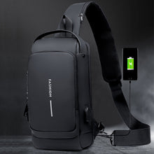 Indlæs billede til gallerivisning USB Opladelig Tyverisikret Sling/Skulder sportstaske
