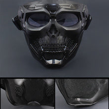 Indlæs billede til gallerivisning Ride/MC kraniemaske med briller
