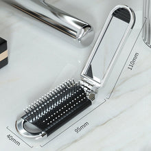 Indlæs billede til gallerivisning Travel Folding Mirror Hair Brush
