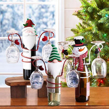 Indlæs billede til gallerivisning Vinglas- og flaskeholder i juletema (🎅Juleudsalg- 50% Rabat🎅)
