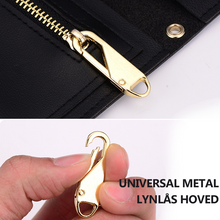 Indlæs billede til gallerivisning Universal metal lynlås hoved
