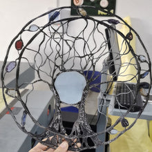 Indlæs billede til gallerivisning Cirkel af Liv Metal Træ Væg dekoration
