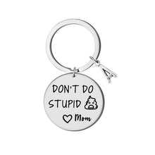 Indlæs billede til gallerivisning &quot;Don&#39;t Do Stupid 💩 &quot;Personlig Nøglering
