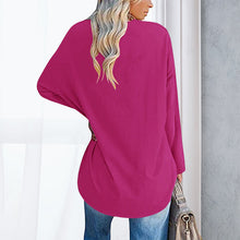 Indlæs billede til gallerivisning Drop Sleeve Bluse med V-udskæring
