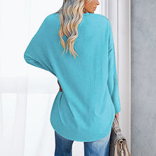 Indlæs billede til gallerivisning Drop Sleeve Bluse med V-udskæring

