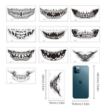 Indlæs billede til gallerivisning Halloween Prank Makeup Temporary Tattoo, 10 Pcs
