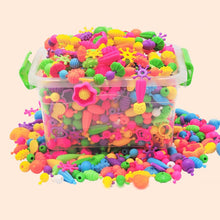 Indlæs billede til gallerivisning 💍Fremstillingssæt til børnesmykker med snapspænde perler

