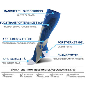 Sports kompressionsstrømper
