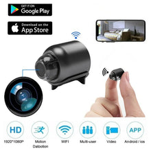 Indlæs billede til gallerivisning WIFI-styret minikamera 1080P HD
