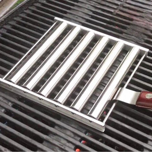 Rullende grillredskab til pølser
