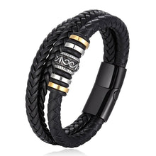 Indlæs billede til gallerivisning Dobbelt  Række armbånd til søn barnebarn og kæreste
