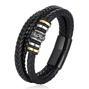 Dobbelt  Række armbånd til søn barnebarn og kæreste