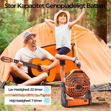 Indlæs billede til gallerivisning Camping blæser med LED lys
