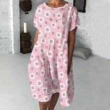 Indlæs billede til gallerivisning Midi-kjole med solsikkeprint
