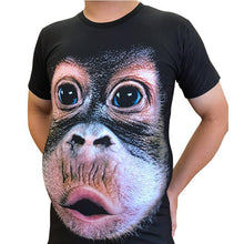 Indlæs billede til gallerivisning Sjov Gorilla 3D T-shirt
