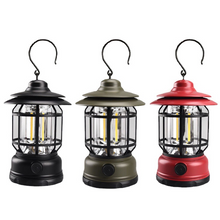 Indlæs billede til gallerivisning Bærbar Retro Camping lampe
