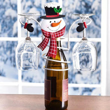Indlæs billede til gallerivisning Vinglas- og flaskeholder i juletema (🎅Juleudsalg- 50% Rabat🎅)
